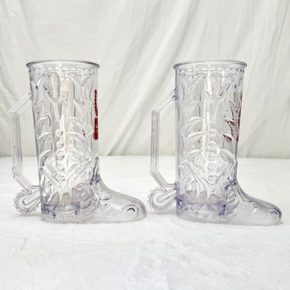 2 Disneyland Golden Horseshoe 20oz Plastic Boot Mug 2013 AP Exclusive Item - Picture 3 of 9